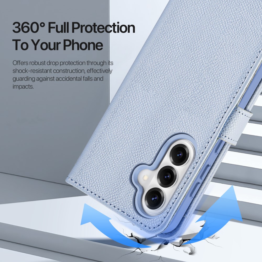 Dux Ducis Lawa Samsung S26 Plus Hoesje 2-in-1 Wallet Book Case MagSafe Blauw afbeelding 2