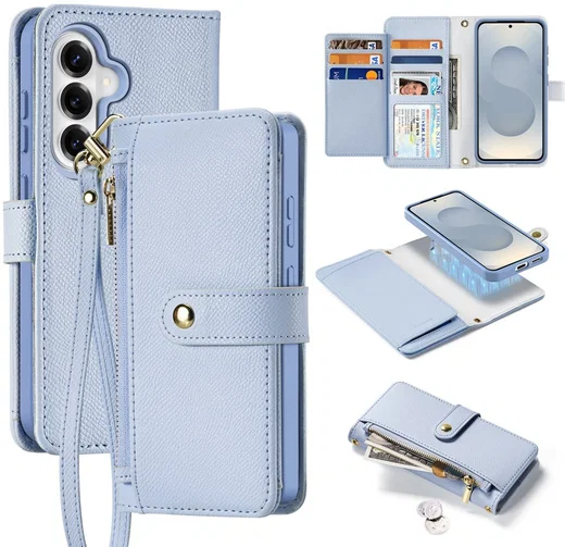 Dux Ducis Lawa Samsung S26 Plus Hoesje 2-in-1 Wallet Book Case MagSafe Blauw afbeelding 1
