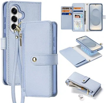 Dux Ducis Lawa Samsung S26 Plus Hoesje 2-in-1 Wallet Book Case MagSafe Blauw