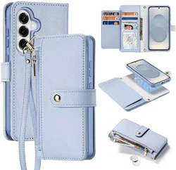 Dux Ducis Lawa Samsung S26 Plus Hoesje 2-in-1 Wallet Book Case MagSafe Blauw afbeelding
