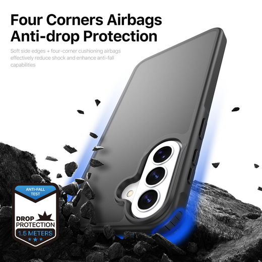 Dux Ducis Yind Samsung Galaxy A37/A56 Hoesje Back Cover Matte Zwart afbeelding 7