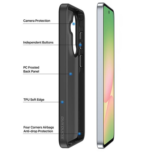 Dux Ducis Yind Samsung Galaxy A37/A56 Hoesje Back Cover Matte Zwart afbeelding 4