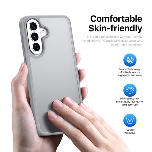 Dux Ducis Yind Samsung Galaxy A37/A36/A56 Hoesje Back Cover Matte Grijs afbeelding 5