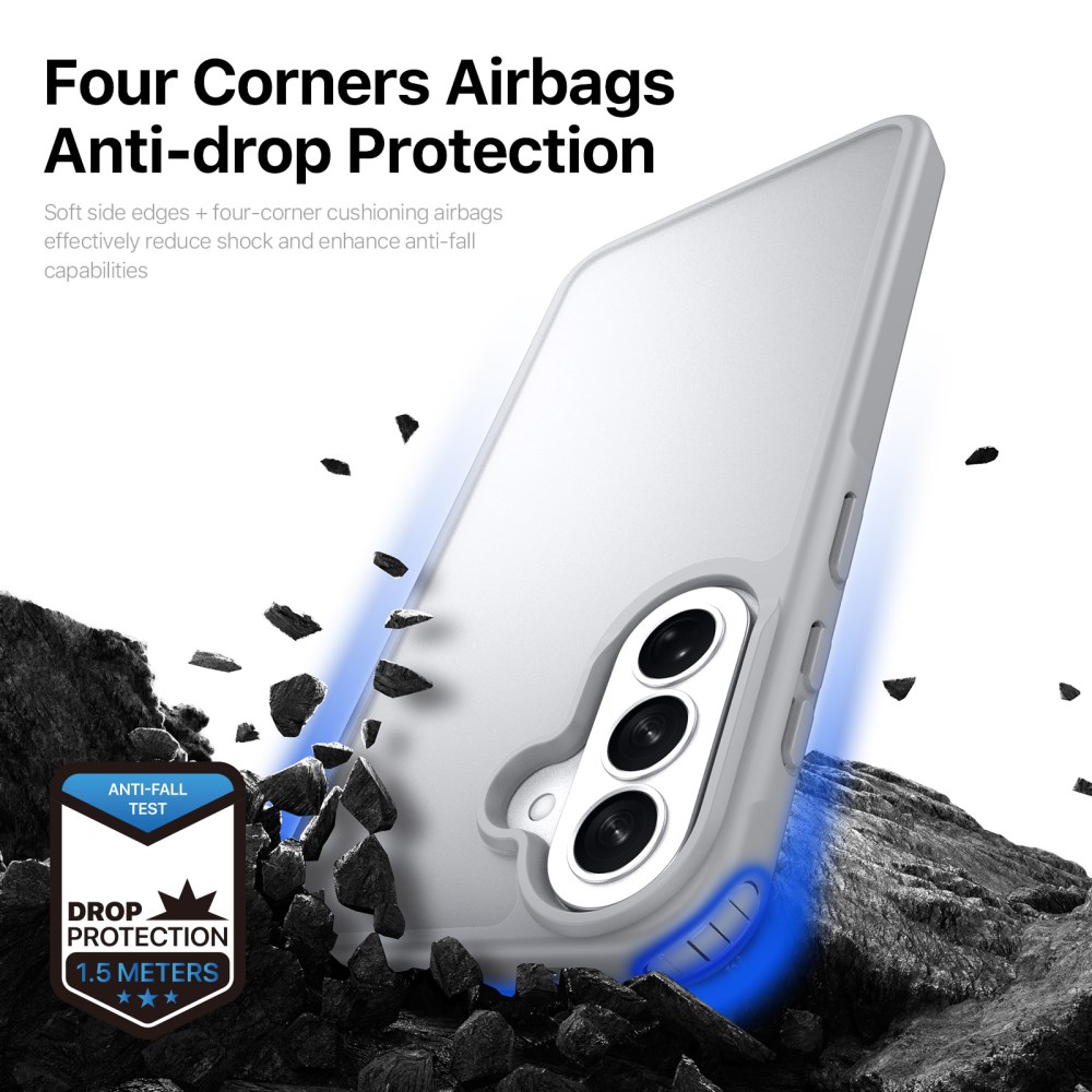 Dux Ducis Yind Samsung Galaxy A37/A36/A56 Hoesje Back Cover Matte Grijs afbeelding 7