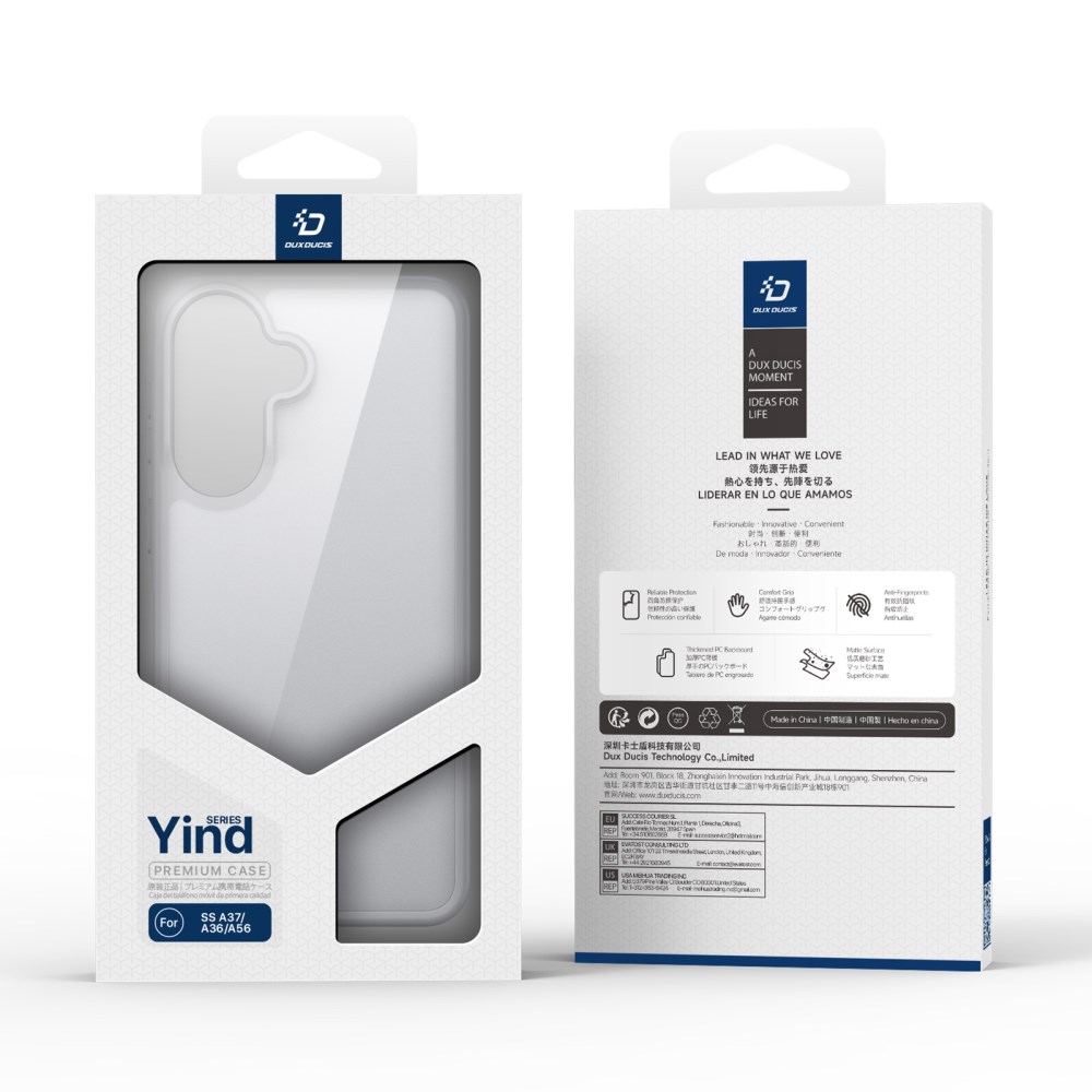 Dux Ducis Yind Samsung Galaxy A37/A36/A56 Hoesje Back Cover Matte Grijs afbeelding 8