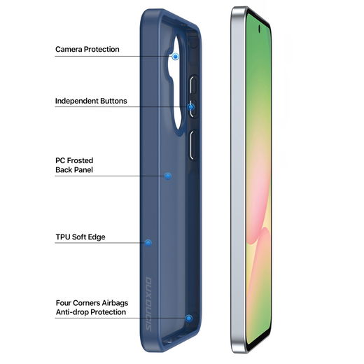 Dux Ducis Yind Samsung Galaxy A37/A36/A56 Hoesje Back Cover Matte Blauw afbeelding 4