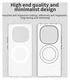 Xiaomi Poco X7 / Redmi Note 14 Pro 5G Hoesje MagSafe Semi-Transparant & Wit afbeelding 7