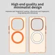 Xiaomi Poco X7 / Redmi Note 14 Pro 5G Hoesje MagSafe Semi-Transparant & Oranje afbeelding 6