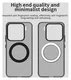Xiaomi 15 Hoesje MagSafe Backcover Semi-Transparant & Zwart afbeelding 10