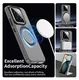 Xiaomi 15 Hoesje MagSafe Backcover Semi-Transparant & Zwart afbeelding 6