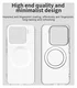 Xiaomi 15 Hoesje MagSafe Backcover Semi-Transparant & Wit afbeelding 10
