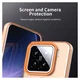 Xiaomi 15 Hoesje MagSafe Backcover Semi-Transparant & Oranje afbeelding 7