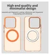 Xiaomi 15 Hoesje MagSafe Backcover Semi-Transparant & Oranje afbeelding 9