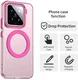 Xiaomi 15 Hoesje MagSafe Backcover Semi-Transparant & Roze afbeelding 5