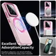 Xiaomi 15 Hoesje MagSafe Backcover Semi-Transparant & Roze afbeelding 3