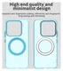 Xiaomi 15 Hoesje MagSafe Backcover Semi-Transparant & Blauw afbeelding 10