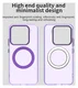 Xiaomi 15 Hoesje MagSafe Backcover Semi-Transparant & Paars afbeelding 7