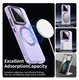 Xiaomi 15 Hoesje MagSafe Backcover Semi-Transparant & Paars afbeelding 4