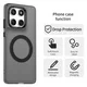 Motorola Edge 60 Fusion Hoesje MagSafe Backcover Semi-Transparant & Zwart afbeelding 2
