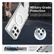 Motorola Edge 60 Fusion Hoesje MagSafe Backcover Semi-Transparant & Wit afbeelding 4