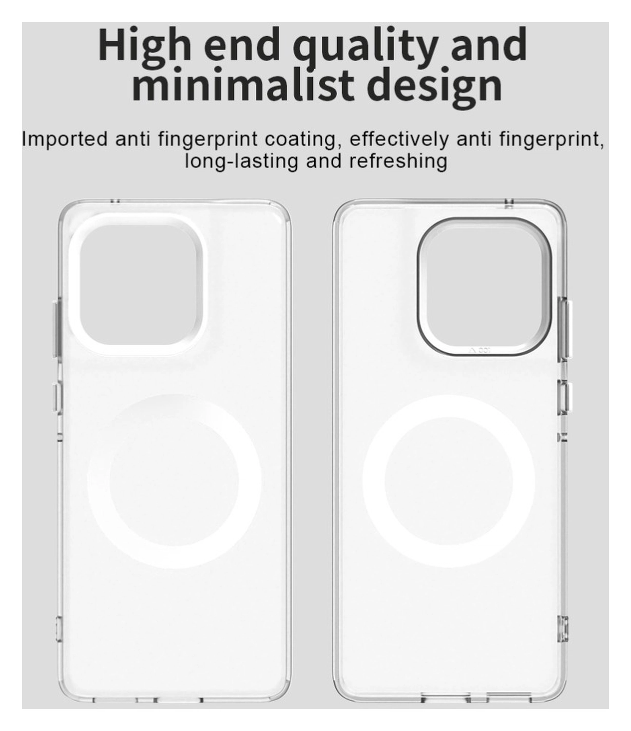 Motorola Edge 60 Fusion Hoesje MagSafe Backcover Semi-Transparant & Wit afbeelding 9