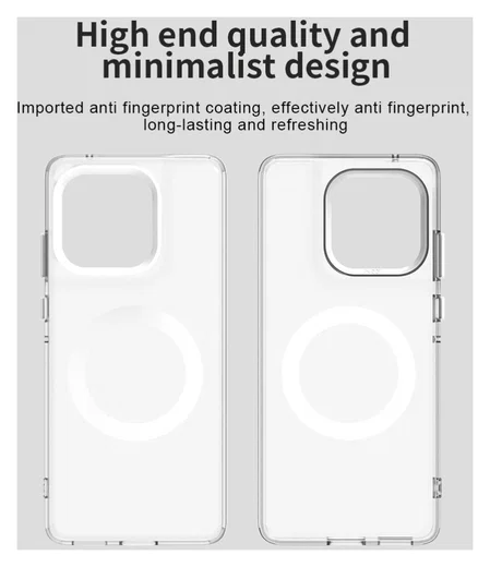 Motorola Edge 60 Fusion Hoesje MagSafe Backcover Semi-Transparant & Wit afbeelding 9