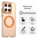 Motorola Edge 60 Fusion Hoesje MagSafe Backcover Semi-Transparant & Oranje afbeelding 2