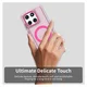 Motorola Edge 60 Fusion Hoesje MagSafe Backcover Semi-Transparant & Roze afbeelding 10