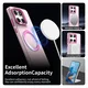 Motorola Edge 60 Fusion Hoesje MagSafe Backcover Semi-Transparant & Roze afbeelding 6