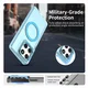 Motorola Edge 60 Fusion Hoesje MagSafe Backcover Semi-Transparant & Blauw afbeelding 4