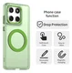 Motorola Edge 60 Fusion Hoesje MagSafe Backcover Semi-Transparant & Groen afbeelding 2