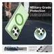 Motorola Edge 60 Fusion Hoesje MagSafe Backcover Semi-Transparant & Groen afbeelding 4