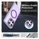 Motorola Edge 60 Fusion Hoesje MagSafe Backcover Semi-Transparant & Paars afbeelding 4