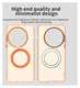 OnePlus 13 Hoesje MagSafe Backcover Semi-Transparant & Oranje afbeelding 9
