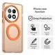 OnePlus 13 Hoesje MagSafe Backcover Semi-Transparant & Oranje afbeelding 2