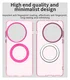 OnePlus 13 Hoesje MagSafe Backcover Semi-Transparant & Roze afbeelding 10