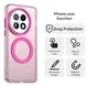 OnePlus 13 Hoesje MagSafe Backcover Semi-Transparant & Roze afbeelding 2