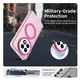 OnePlus 13 Hoesje MagSafe Backcover Semi-Transparant & Roze afbeelding 4