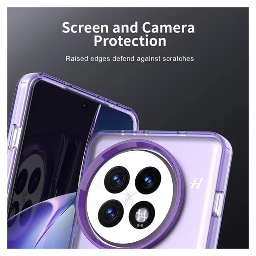 OnePlus 13 Hoesje MagSafe Backcover Semi-Transparant & Paars afbeelding 8