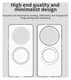 Honor Magic 7 Lite Hoesje MagSafe Backcover Semi-Transparant & Wit afbeelding 10