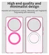 Honor Magic 7 Lite Hoesje MagSafe Backcover Semi-Transparant & Roze afbeelding 10