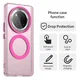 Honor Magic 7 Lite Hoesje MagSafe Backcover Semi-Transparant & Roze afbeelding 2