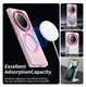 Honor Magic 7 Lite Hoesje MagSafe Backcover Semi-Transparant & Roze afbeelding 6