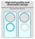 Honor Magic 7 Lite Hoesje MagSafe Backcover Semi-Transparant & Blauw afbeelding 10