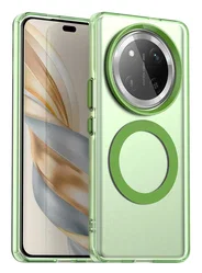 Honor Magic 7 Lite Hoesje MagSafe Backcover Semi-Transparant & Groen afbeelding