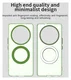Honor Magic 7 Lite Hoesje MagSafe Backcover Semi-Transparant & Groen afbeelding 10