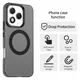 Honor 400 Lite Hoesje MagSafe Backcover Semi-Transparant & Zwart afbeelding 2