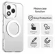 Honor 400 Lite Hoesje MagSafe Backcover Semi-Transparant & Wit afbeelding 2