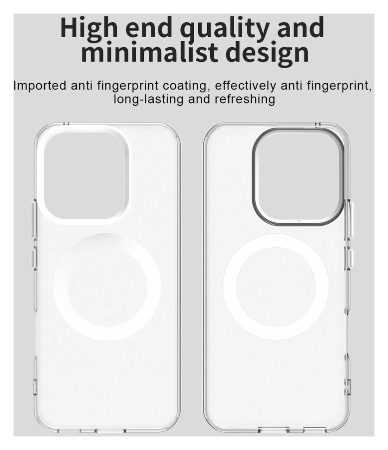 Honor 400 Lite Hoesje MagSafe Backcover Semi-Transparant & Wit afbeelding 9