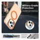 Honor 400 Lite Hoesje MagSafe Backcover Semi-Transparant & Oranje afbeelding 6